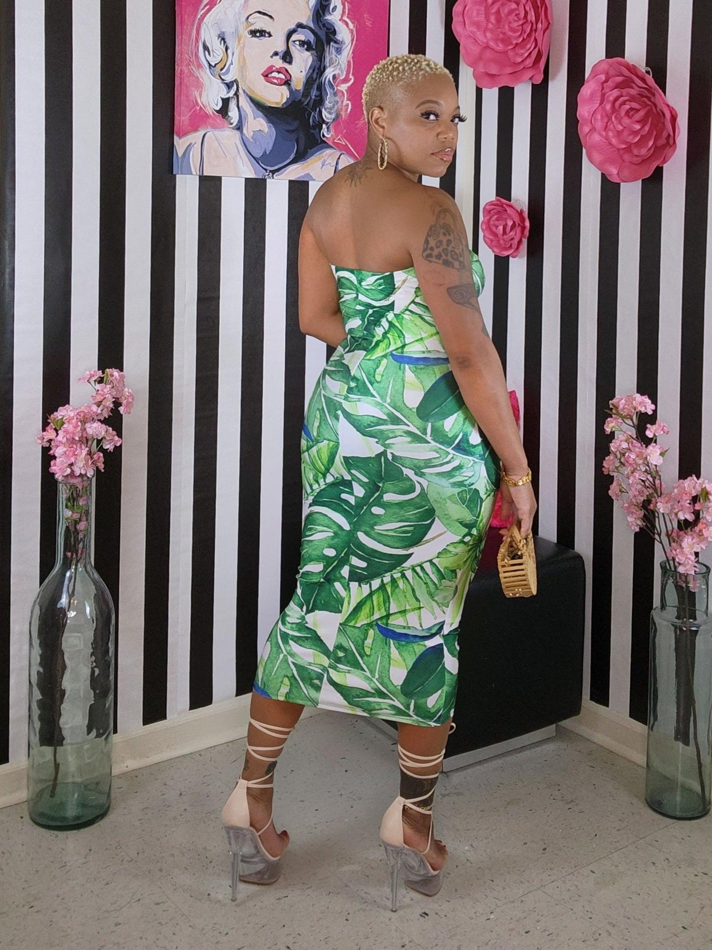 TROPICAL BABE MIDI DRESS - I Luv Fashion Boutique