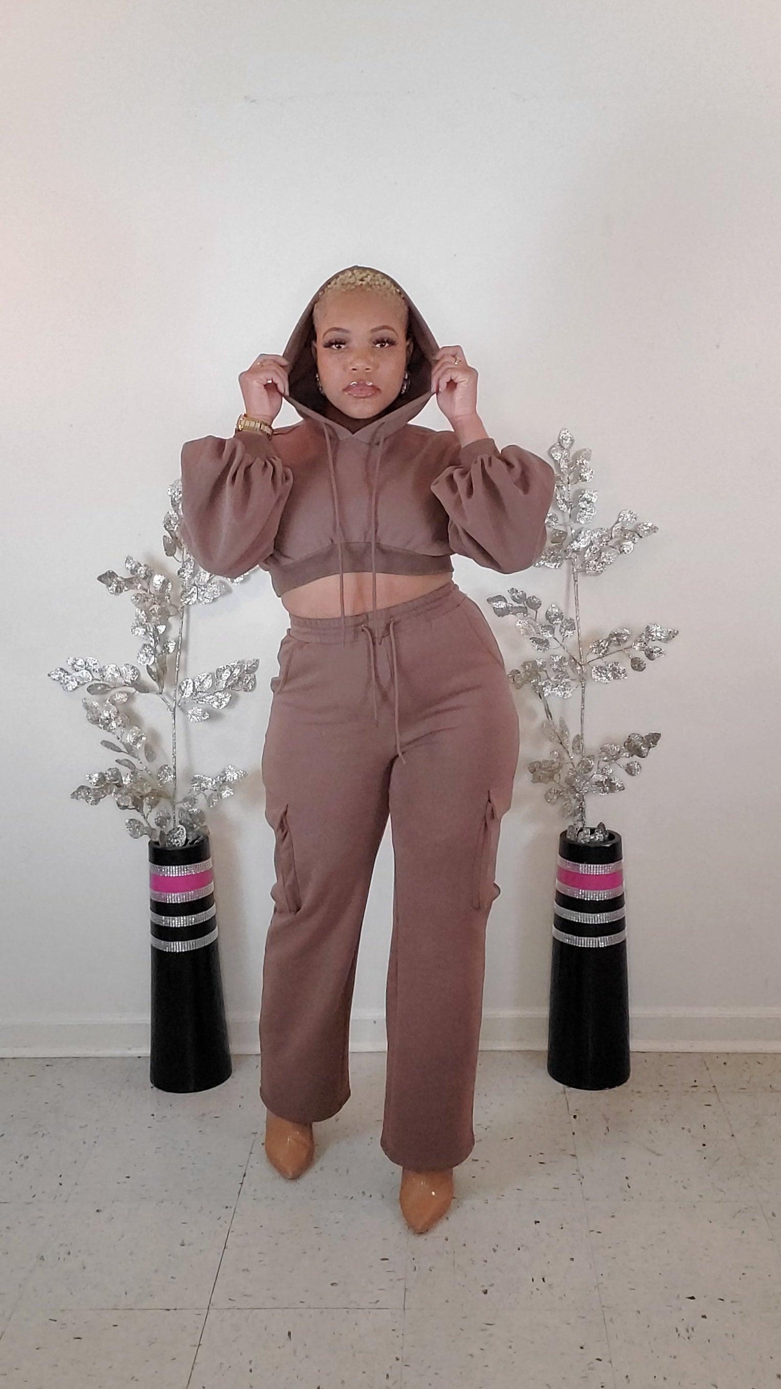 BROWN SUGAR JOGGER SET - I Luv Fashion Boutique